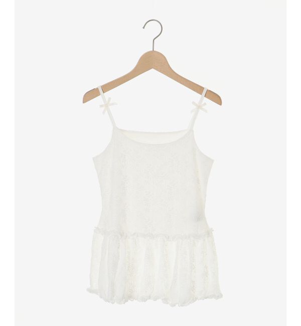  「ペプラムキャミ&times;カーデセット」|カーディガン|