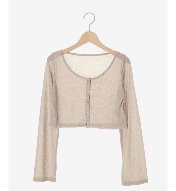  「ペプラムキャミ&times;カーデセット」|カーディガン|