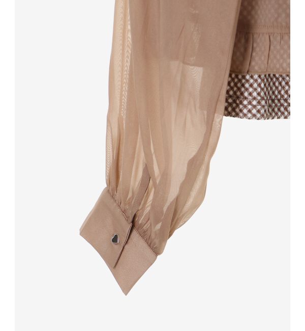  「インナー付きドロストシアーブラウス」|シャツ・ブラウス|