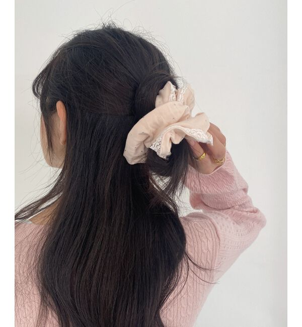  「ラインストーンシュシュ」|ヘアゴム・シュシュ|