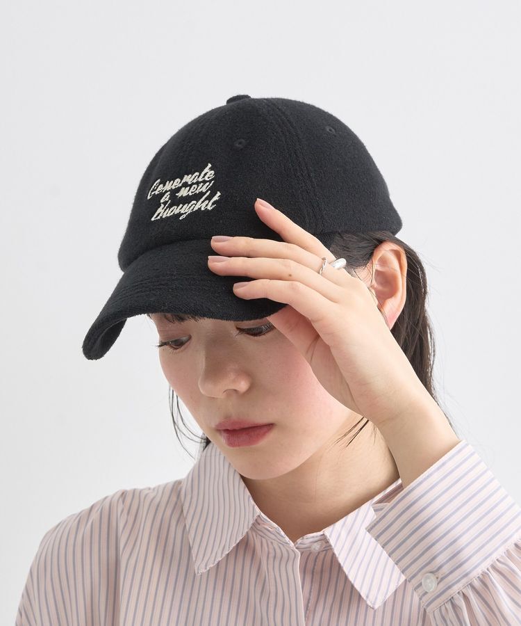 earth music&ecology「メッセージ刺繍パイルキャップ」|その他|