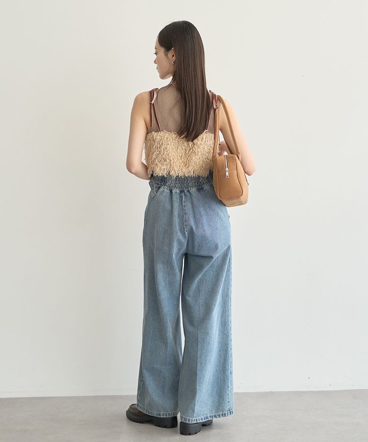 earth music&ecology「サイドベルトデニムパンツ」|デニム|