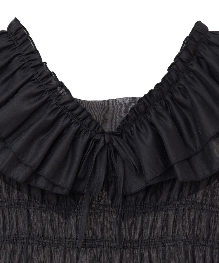 earth music&ecology「ダブルフリルノースリブラウス」|シャツ・ブラウス|