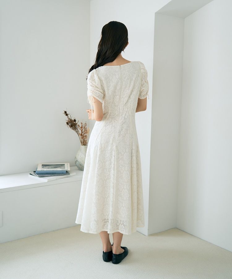 earth music&ecology「パネル切り替えレースワンピース」|ワンピース|