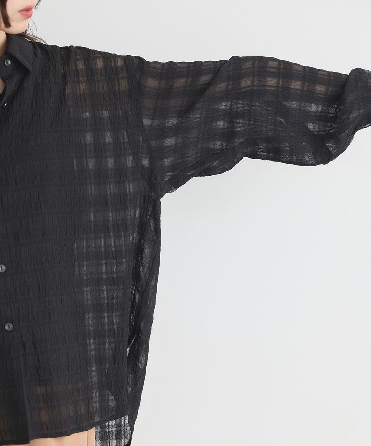 earth music&ecology「シャドーチェックシャツ」|シャツ・ブラウス|