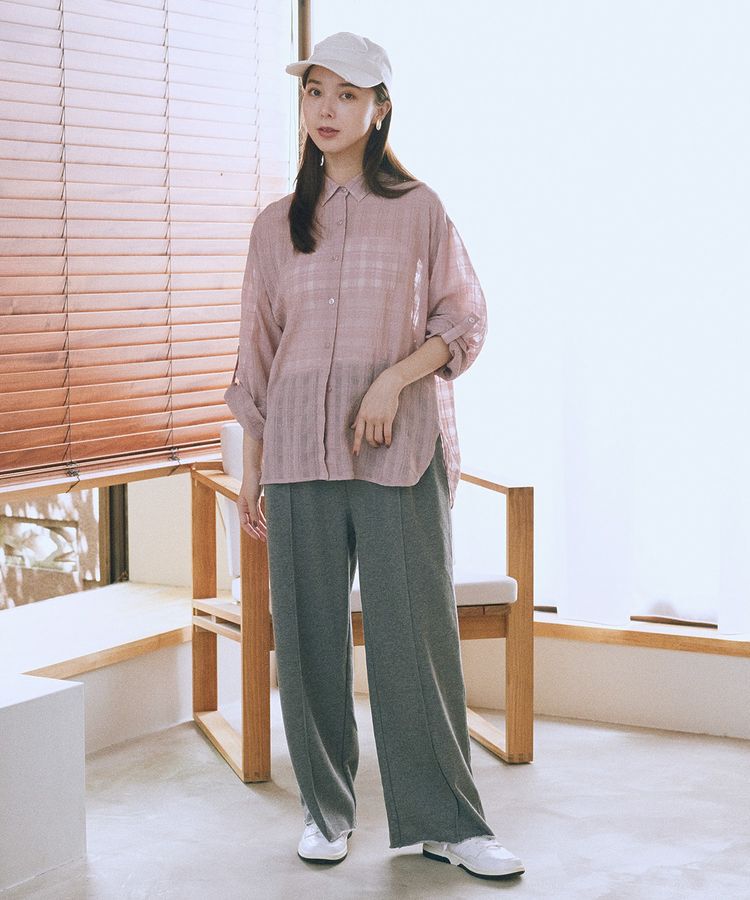 earth music&ecology「シャドーチェックシャツ」|シャツ・ブラウス|