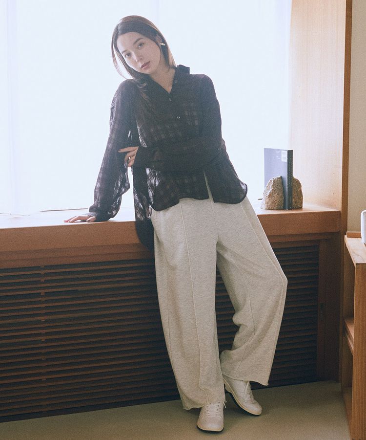 earth music&ecology「シャドーチェックシャツ」|シャツ・ブラウス|