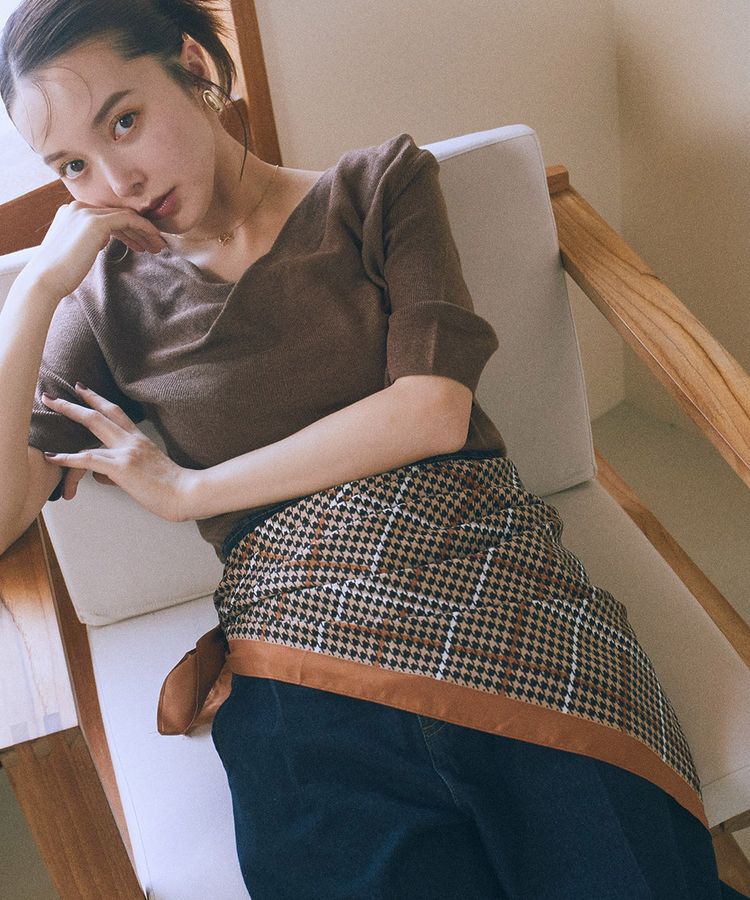 earth music&ecology「大判スカーフ」|バンダナ・スカーフ|Camel