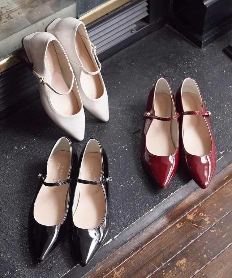 earth music&ecology「ORiental TRaffic エナメルヒールパンプス」|パンプス|