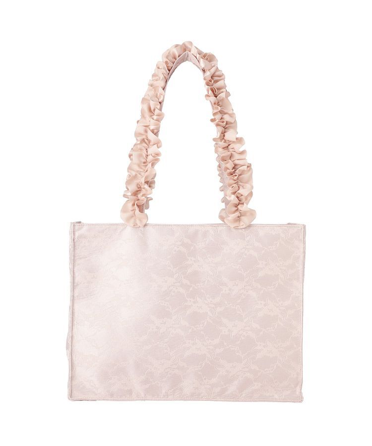 Maison de FLEUR「レースフリルハンドルスクエアトートMバッグ」|トートバッグ|