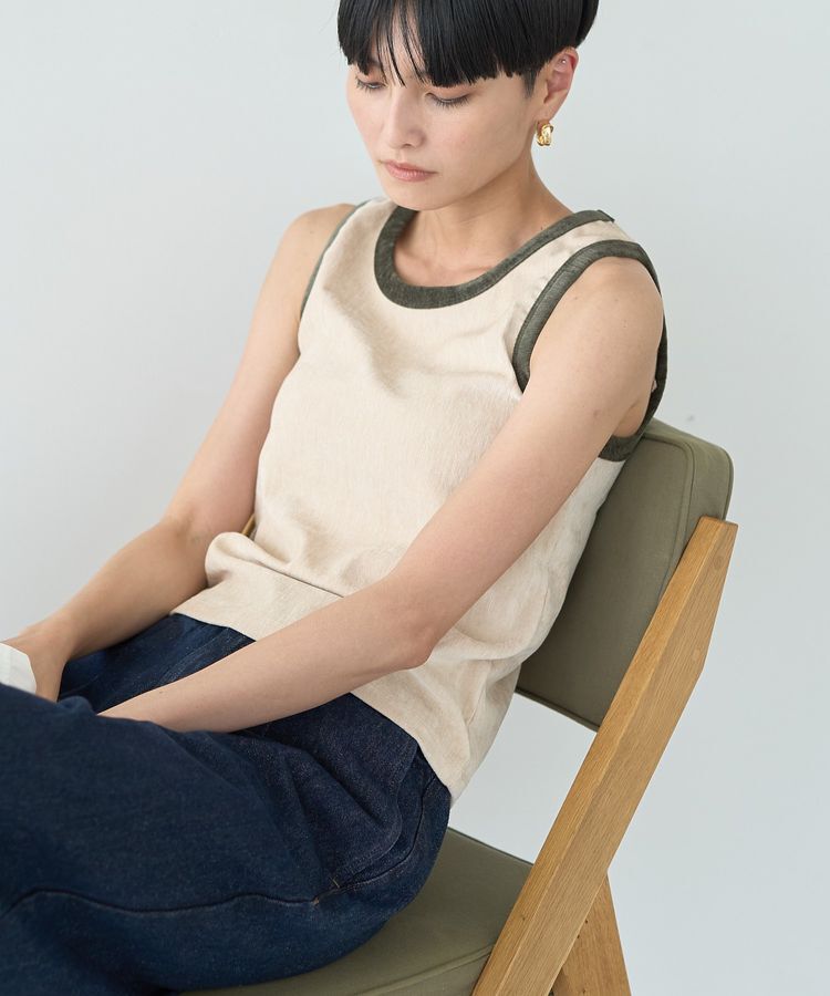 AMERICAN HOLIC「配色ベロアタンクトップ」|インナー|