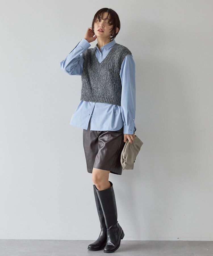 AMERICAN HOLIC「【選べる丈】甘編みニットベスト」|ベスト・ジレ|