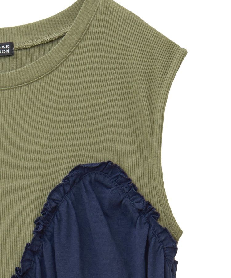 Green Parks「・SUGAR SPOON ギャザーノースリーブワンピ」|ワンピース|