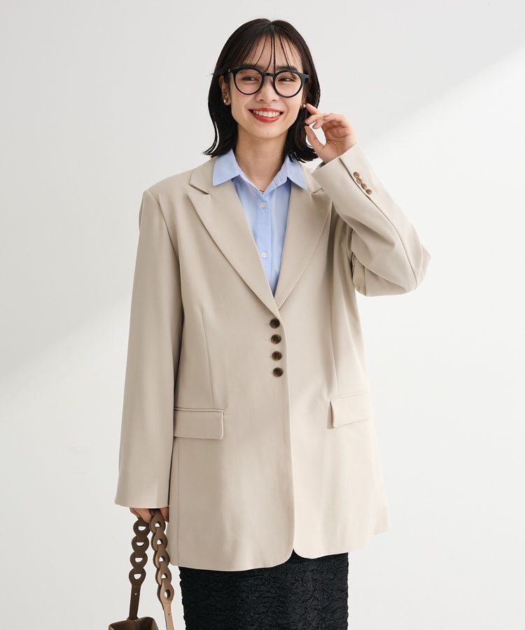 Green Parks「裏付きテーラードジャケット」|テーラードジャケット|