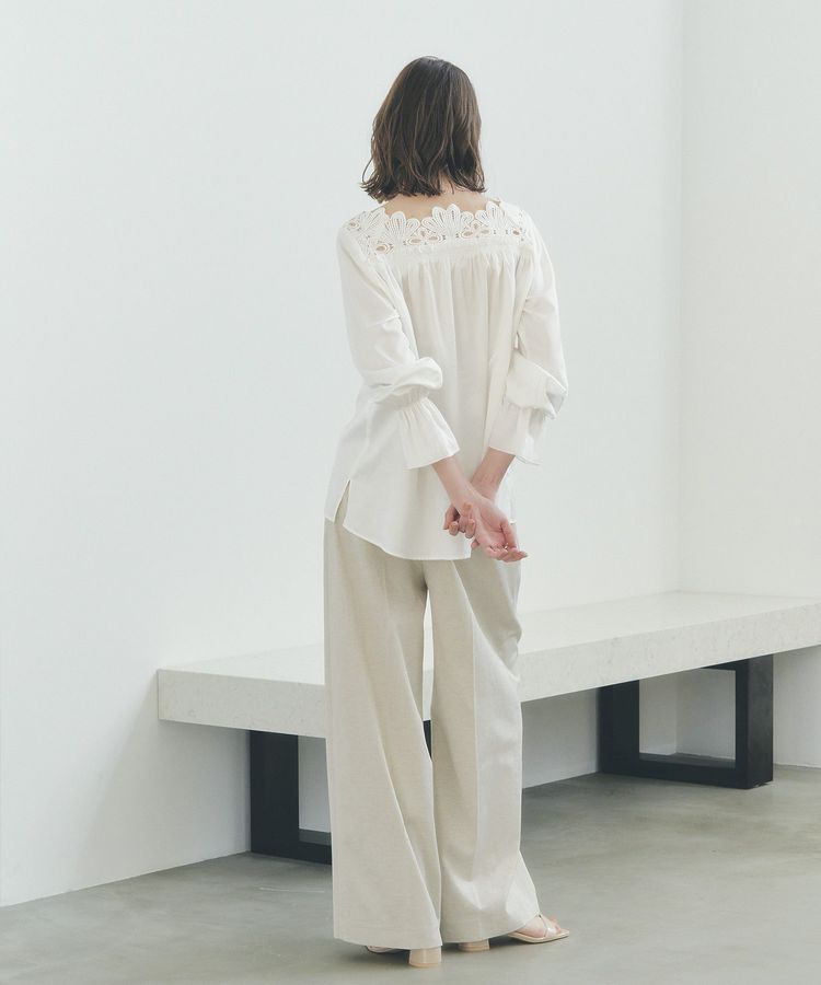 YECCA VECCA「フラワーレースブラウス」|シャツ・ブラウス|