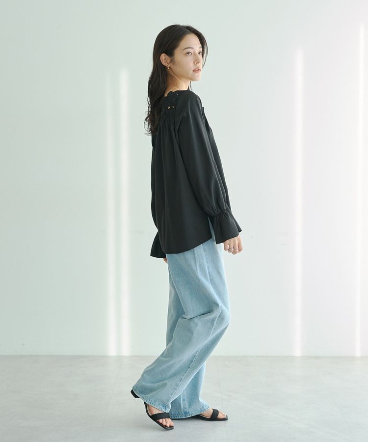 YECCA VECCA「フラワーレースブラウス」|シャツ・ブラウス|