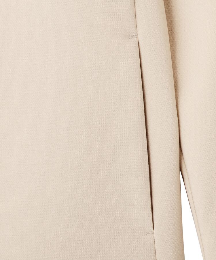 YECCA VECCA「ストレッチノーカラージャケット」|テーラードジャケット|