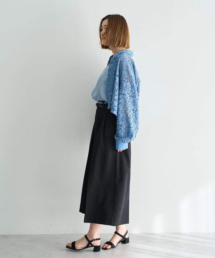 Editt by YECCA VECCA「【2点SET】キャミレイヤードレースシャツ」|シャツ・ブラウス|