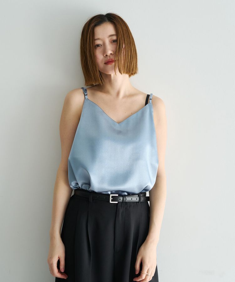 Editt by YECCA VECCA「【2点SET】キャミレイヤードレースシャツ」|シャツ・ブラウス|