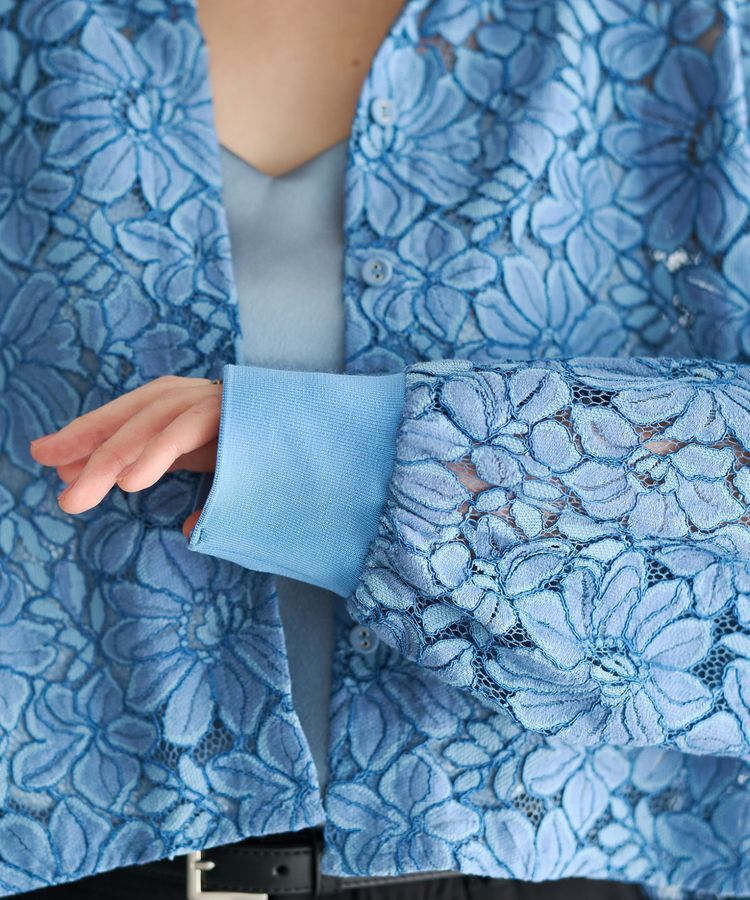 Editt by YECCA VECCA「【2点SET】キャミレイヤードレースシャツ」|シャツ・ブラウス|