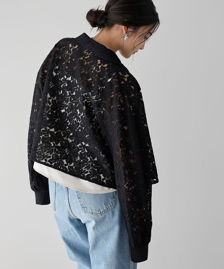 Editt by YECCA VECCA「【2点SET】キャミレイヤードレースシャツ」|シャツ・ブラウス|