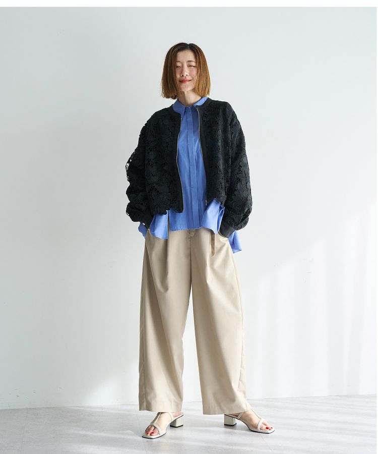 YECCA VECCA「ベルト付きカーヴィーパンツ」|その他|