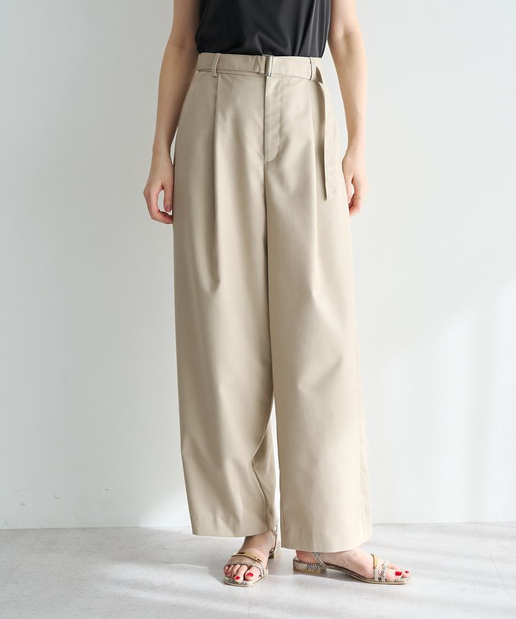 YECCA VECCA「ベルト付きカーヴィーパンツ」|その他|