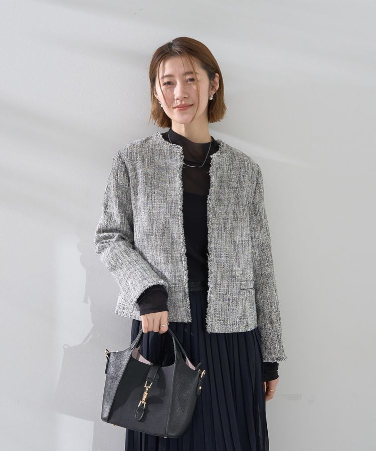YECCA VECCA「ツイードジャケット(1)」|テーラードジャケット|