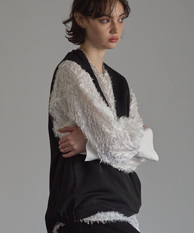 GARAGE OF GOOD CLOTHING「ロングカフスジャガードブラウス」|シャツ・ブラウス|