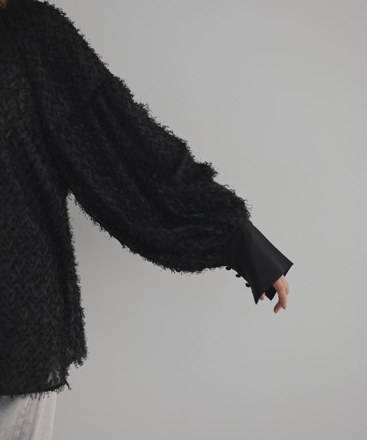 GARAGE OF GOOD CLOTHING「ロングカフスジャガードブラウス」|シャツ・ブラウス|