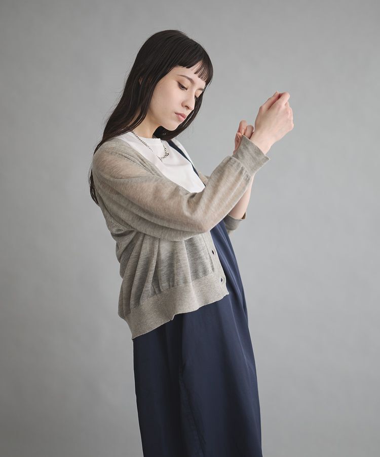 GARAGE OF GOOD CLOTHING「シアーVネックカーディガン」|カーディガン|