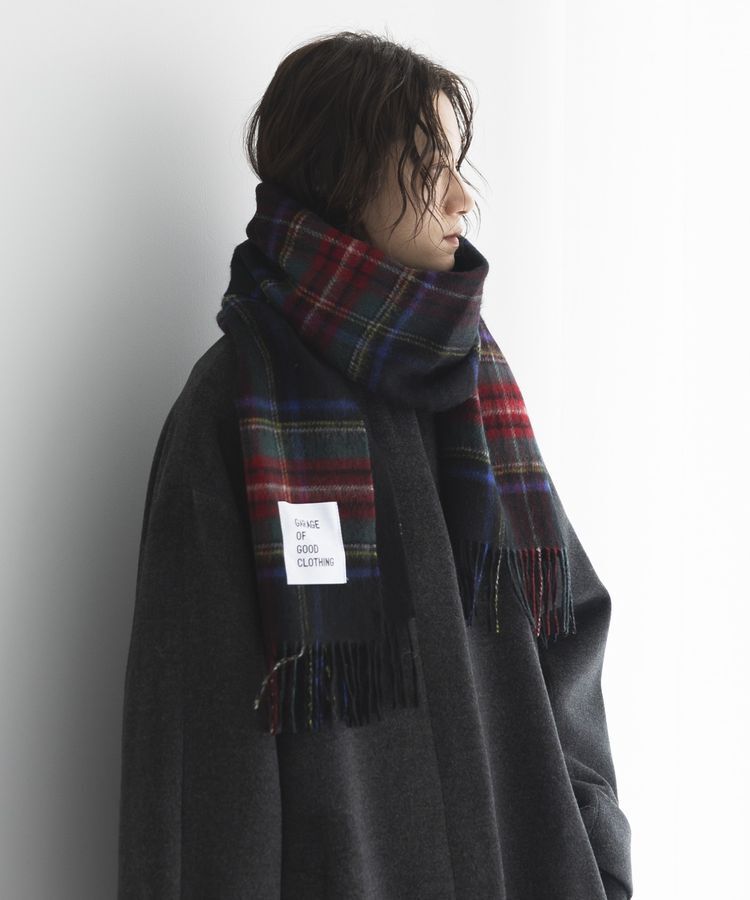 GARAGE OF GOOD CLOTHING「カシミヤ混リバーシブルマフラー」|マフラー|Black