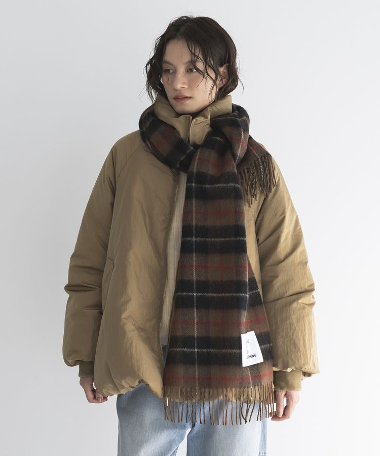 GARAGE OF GOOD CLOTHING「カシミヤ混リバーシブルマフラー」|マフラー|Brown