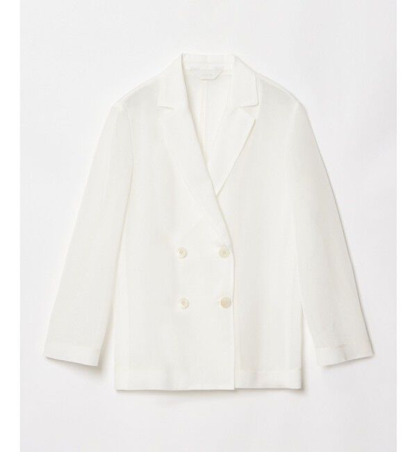 allureville「ワルツシアーオーガンジャケット」|テーラードジャケット|