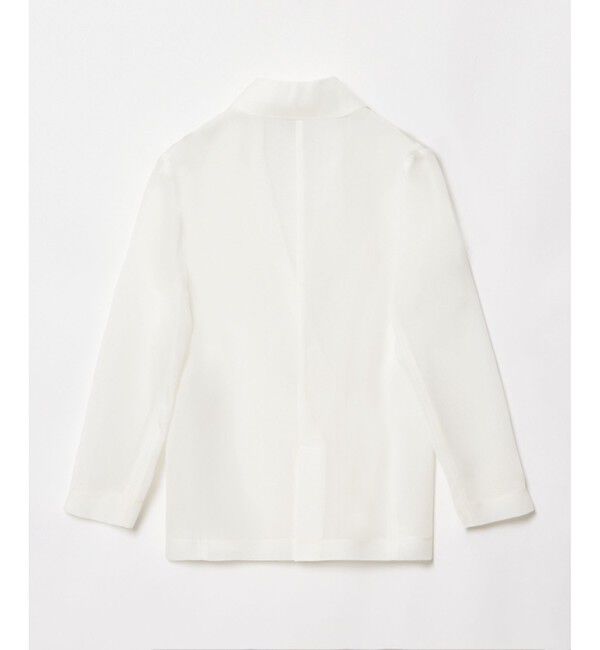 allureville「ワルツシアーオーガンジャケット」|テーラードジャケット|