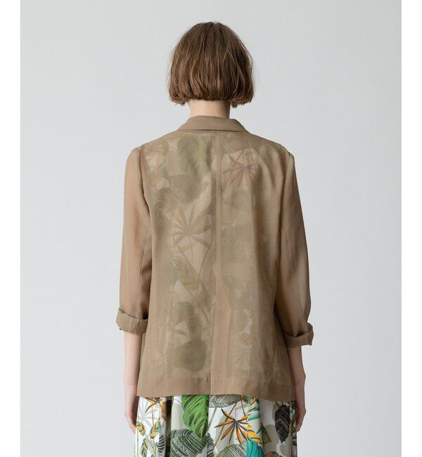 allureville「ワルツシアーオーガンジャケット」|テーラードジャケット|