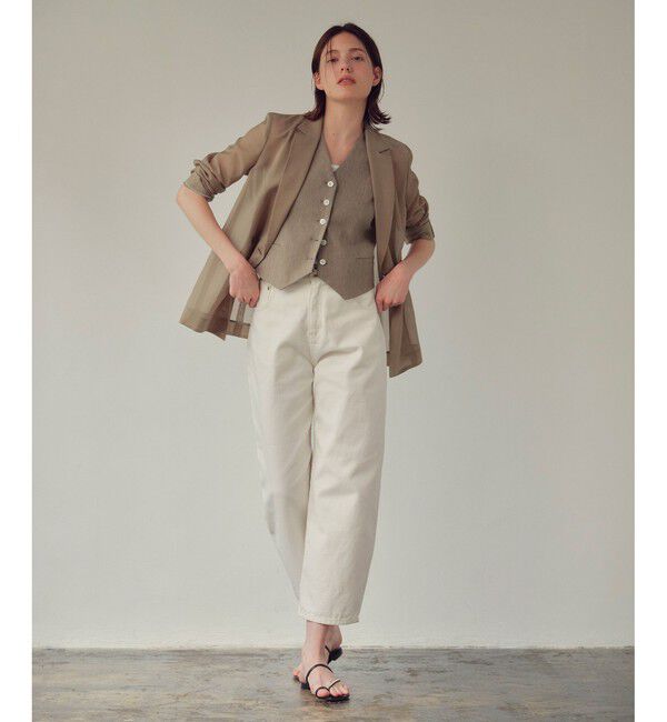 allureville「ワルツシアーオーガンジャケット」|テーラードジャケット|