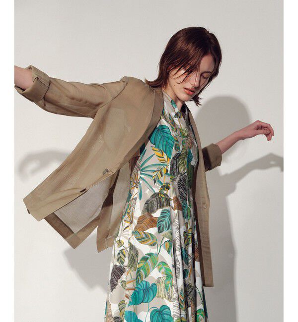 allureville「ワルツシアーオーガンジャケット」|テーラードジャケット|