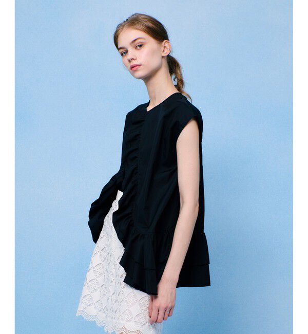 LOULOU WILLOUGHBY「【LOULOU WILLOUGHBY】ブロードフリルブラウス」|シャツ・ブラウス|