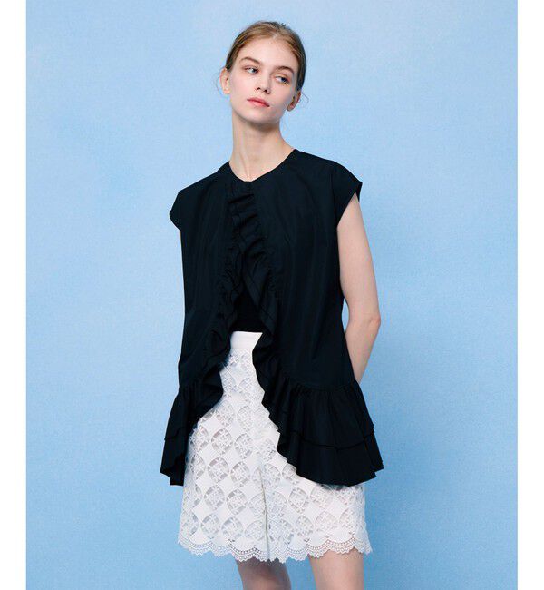 LOULOU WILLOUGHBY「【LOULOU WILLOUGHBY】ブロードフリルブラウス」|シャツ・ブラウス|