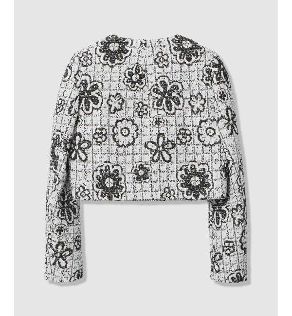 LOULOU WILLOUGHBY「【LOULOU WILLOUGHBY】MALHIA ツイードクルージャケット」|ノーカラージャケット|