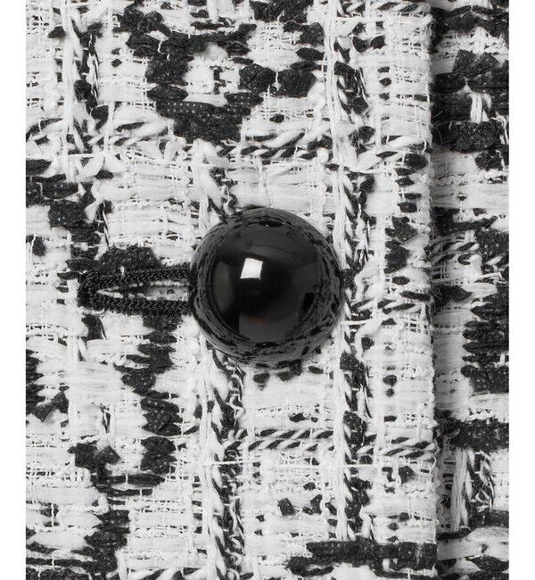 LOULOU WILLOUGHBY「【LOULOU WILLOUGHBY】MALHIA ツイードクルージャケット」|ノーカラージャケット|