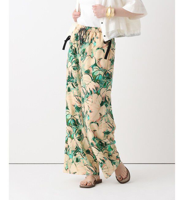 allureville「ボタニカルプリントパンツ」|チノ|