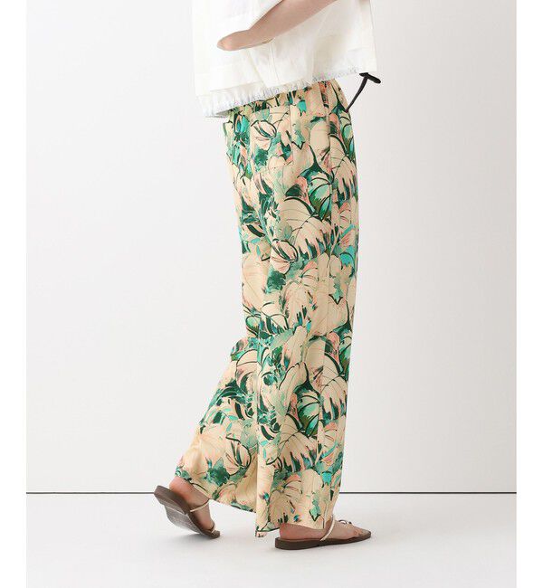 allureville「ボタニカルプリントパンツ」|チノ|