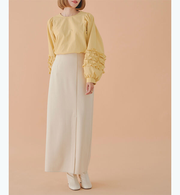 titivate「袖ﾌﾘﾙﾃﾞｻﾞｲﾝｷﾞｬｻﾞｰﾌﾞﾗｳｽ」|シャツ・ブラウス|