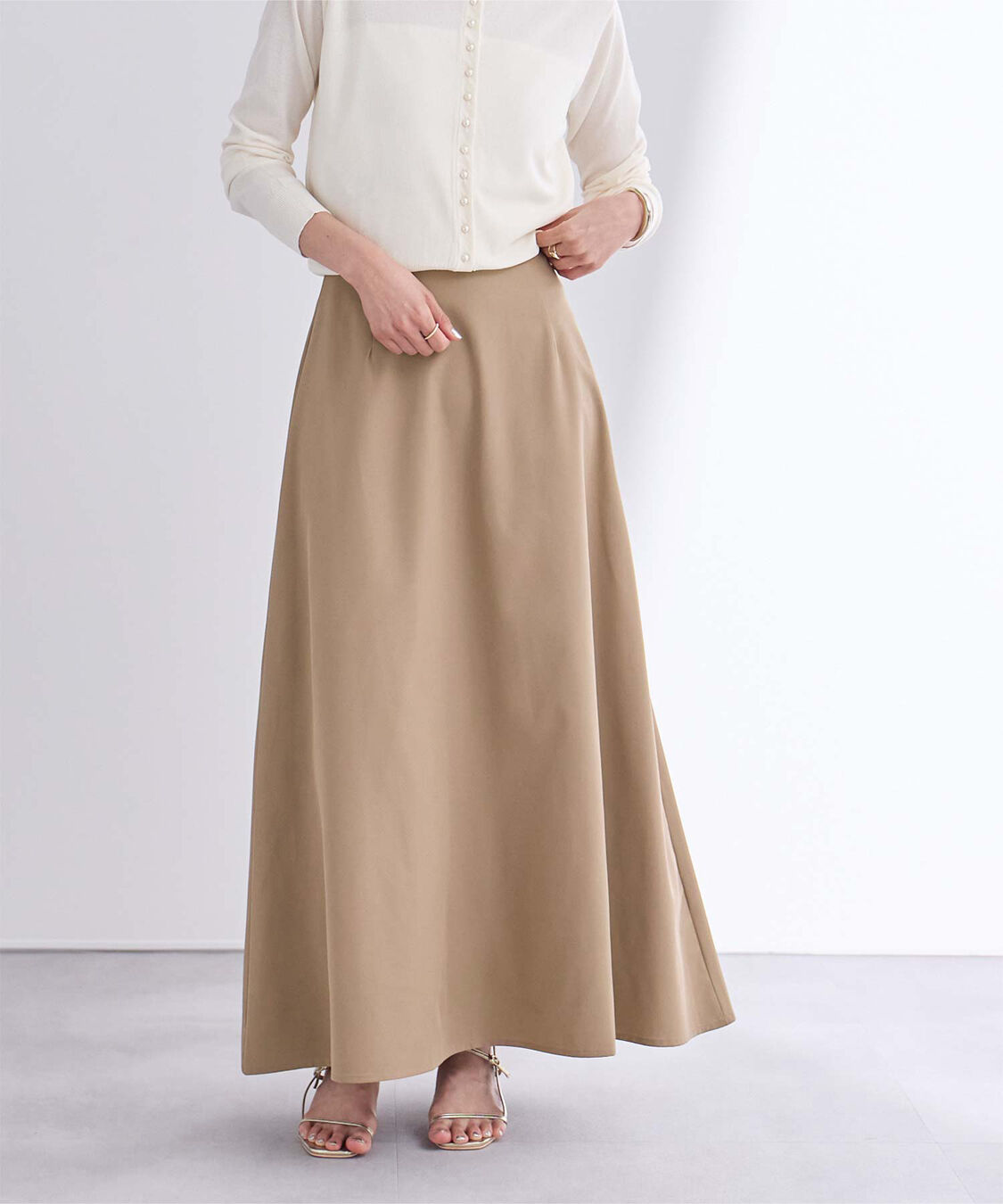 ur's「撥水フレアドレープスカート」|スカート|