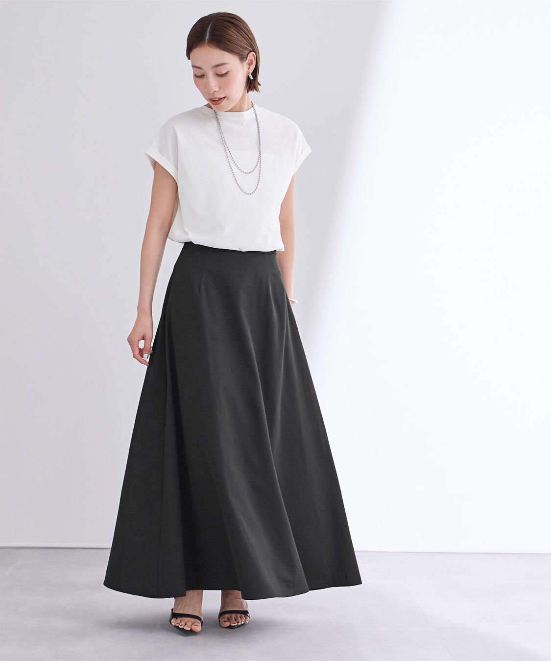 ur's「撥水フレアドレープスカート」|スカート|