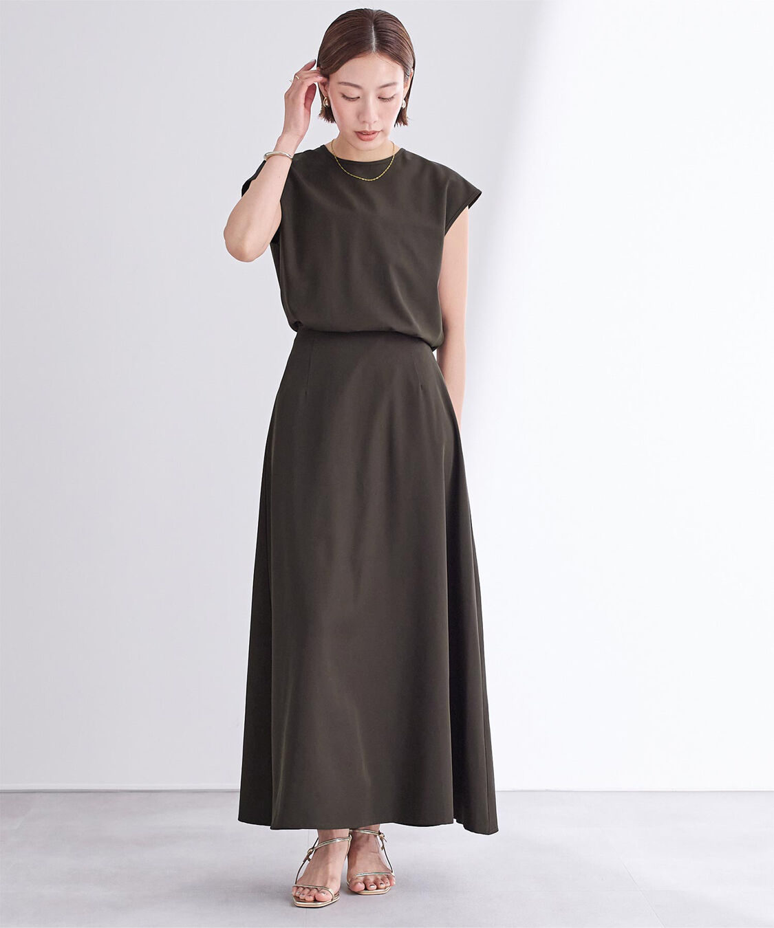 ur's「撥水フレアドレープスカート」|スカート|