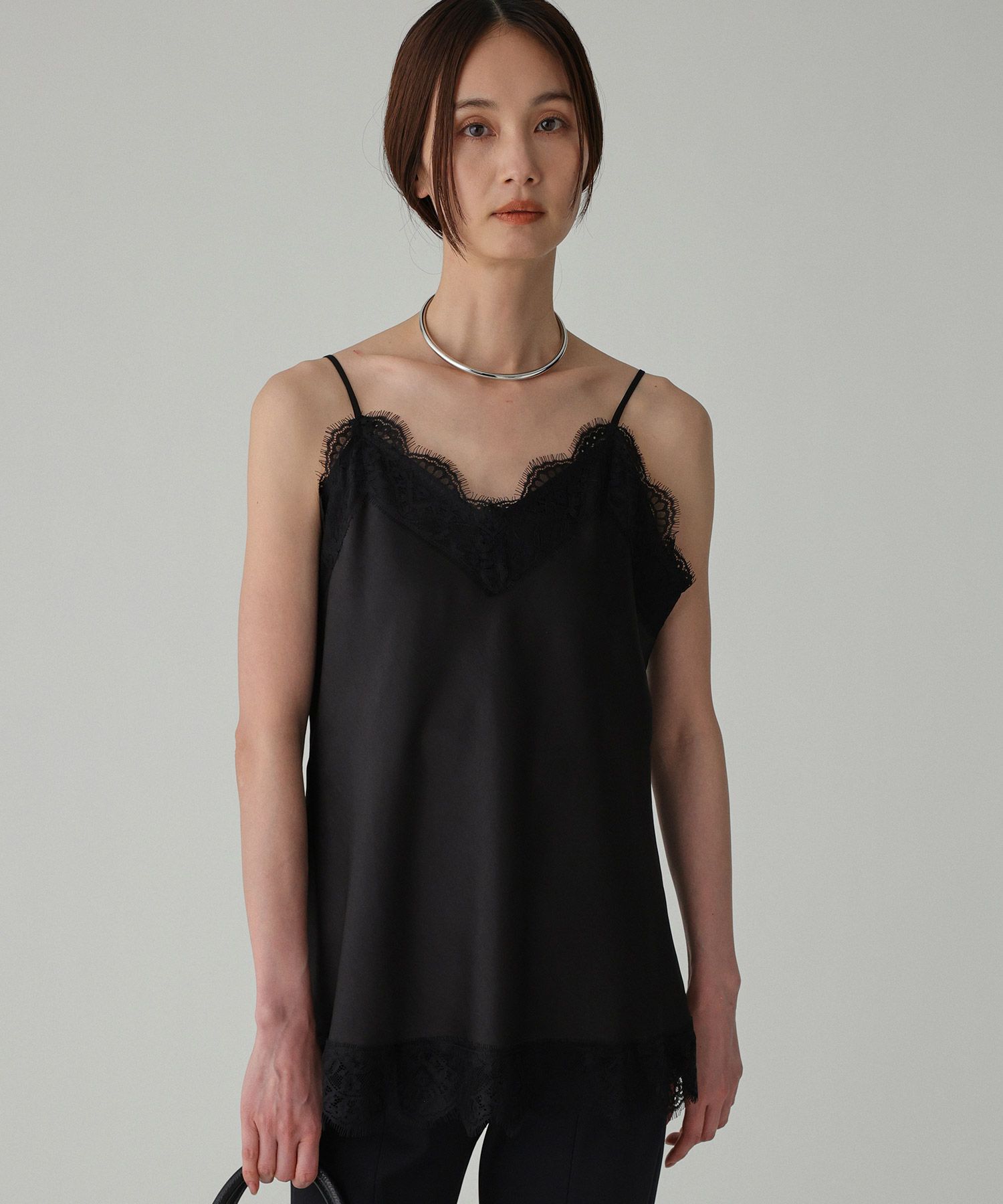 BABYLONE「レースキャミソール」|キャミソール|ﾌﾞﾗｯｸ