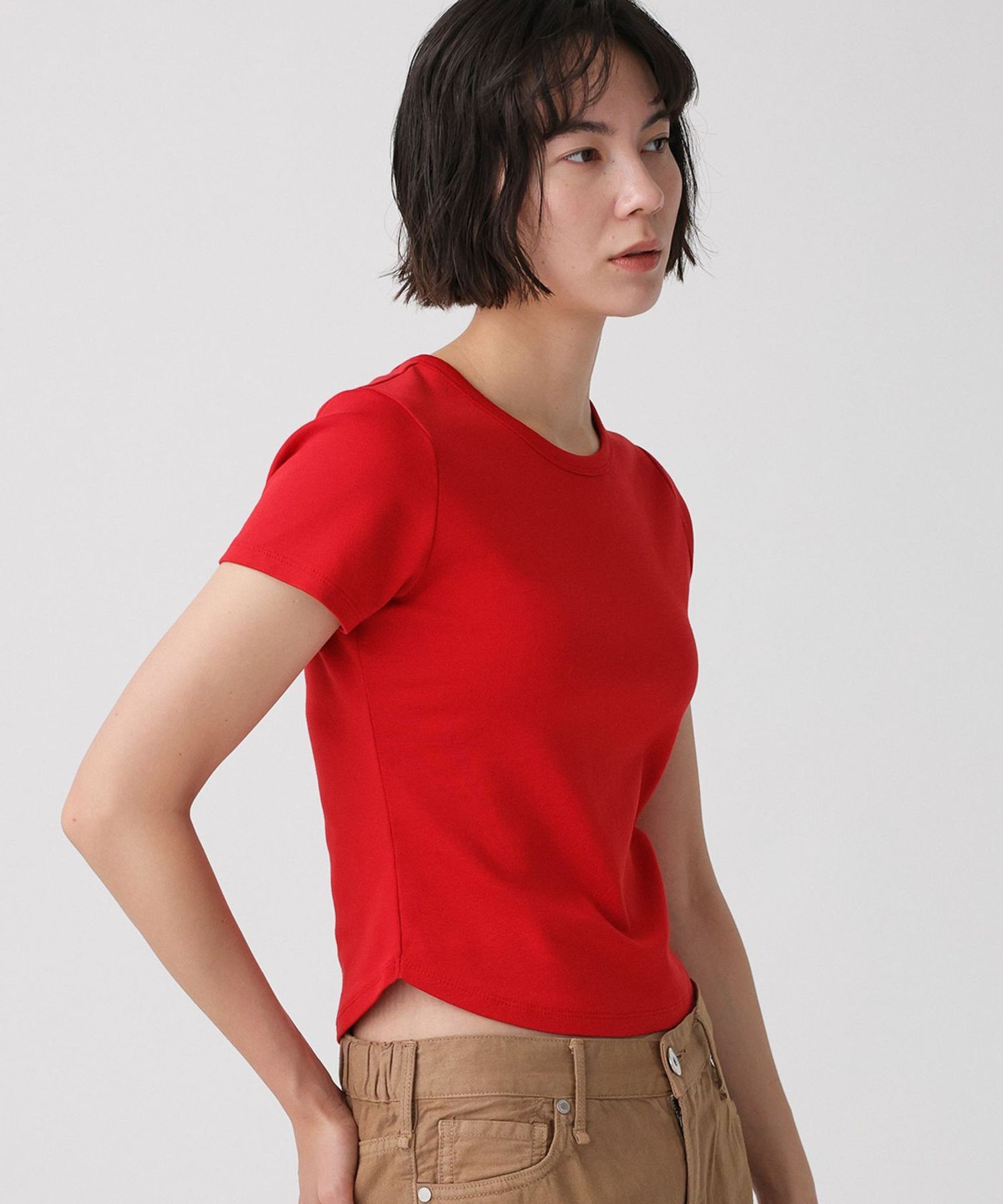 BABYLONE「【大屋夏南さんコラボアイテム】【WEB先行予約】ミニT-shirt」|Tシャツ・カットソー|ﾚｯﾄﾞ